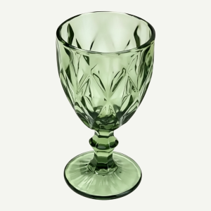 Taças Vidro Diamond Verde Claro 340ml