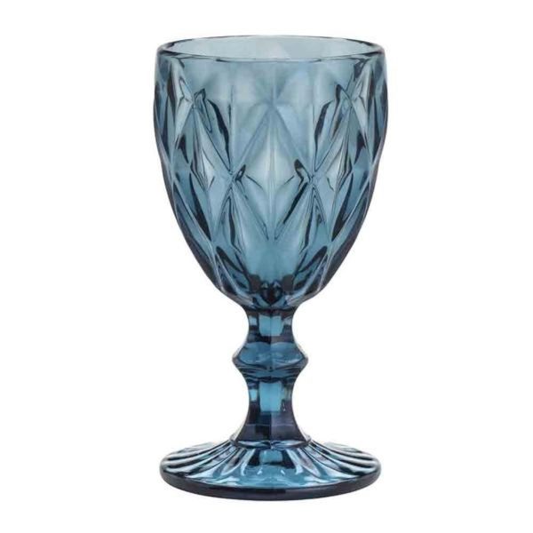 Jogo de Taças de Vidro Azul  (340 ml)