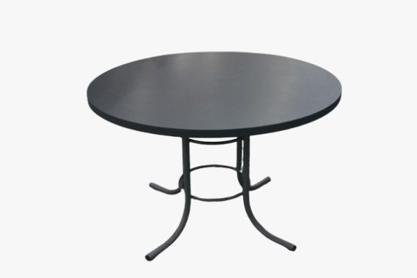 Mesa de Reunião Redonda Cinza
